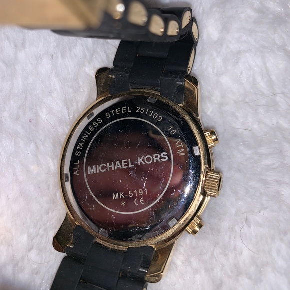 Michael Kors watch black and gold